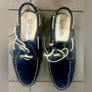 Del Toro Italian suede boat shoes